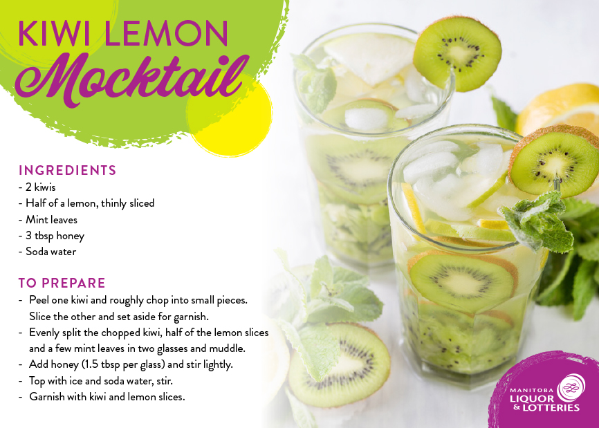 Kiwi Lemon Mocktail Recipe