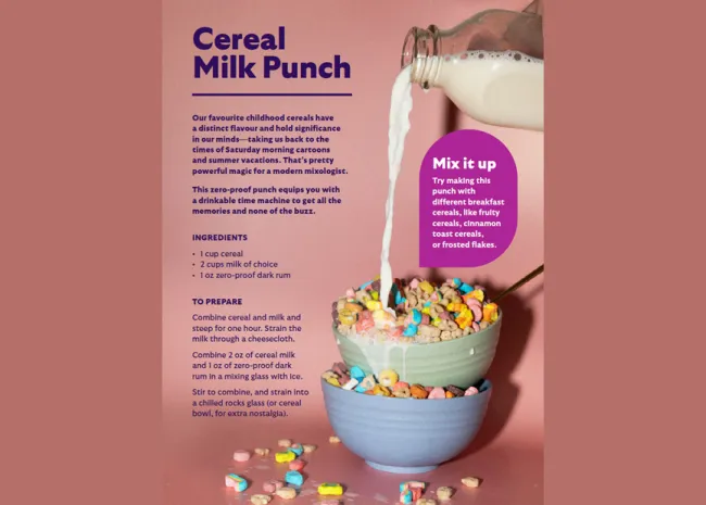 Cereal Milk Punch Mocktail