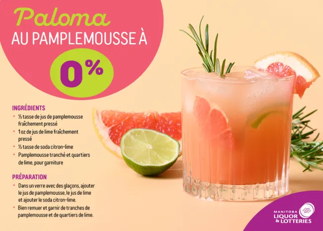 Paloma au pamplemousse à 0 % 