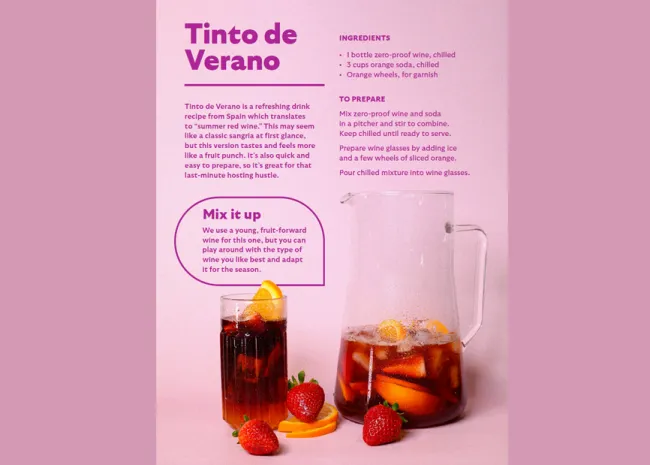 Tinto de Verano Mocktail 