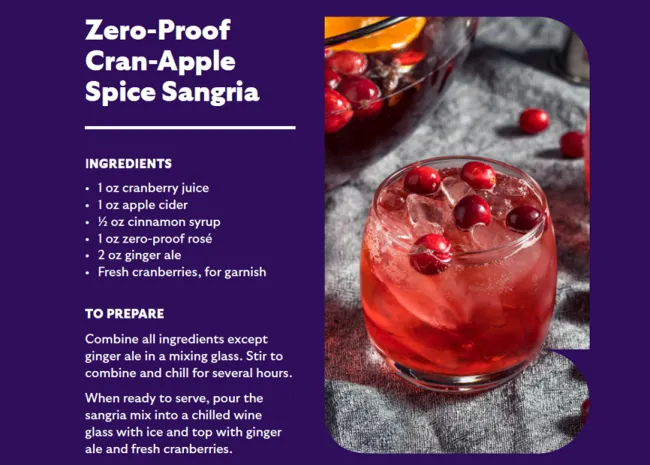 Zero-Proof Cran-Apple Spice Sangria 